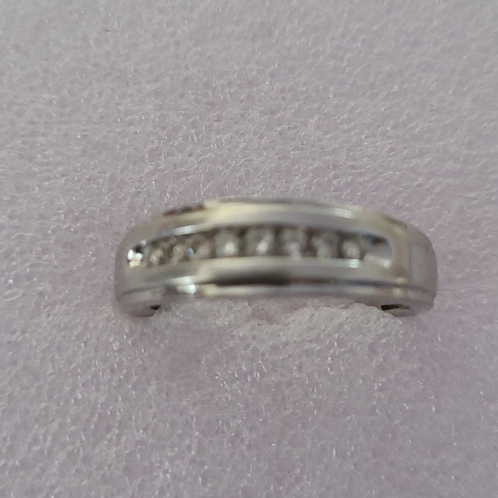 14k white gold wedding ring set. 2.5 karat - Picture 2 of 3